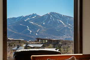 View of Deer Valley mountain backdrop