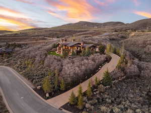 Aerial Mountain view