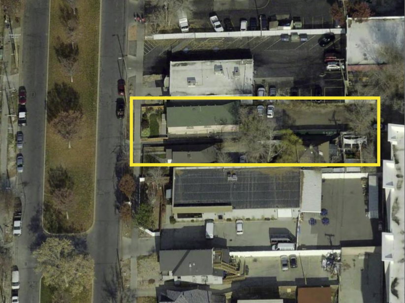 Aerial Map. Displaying the property's boundaries and surrounding parcels