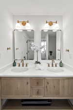 Full bath with double vanity