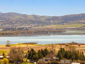 Water view featuring a mountainous background