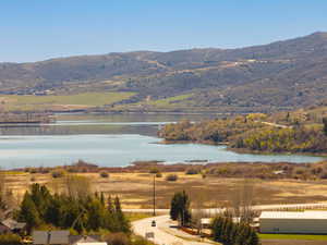 Water view with mountains