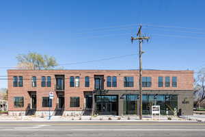 View of commercial location featuring entry steps