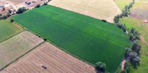 Overview of rural landscape with abundant farmland