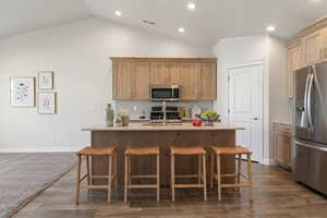 Virtually staged kitchen