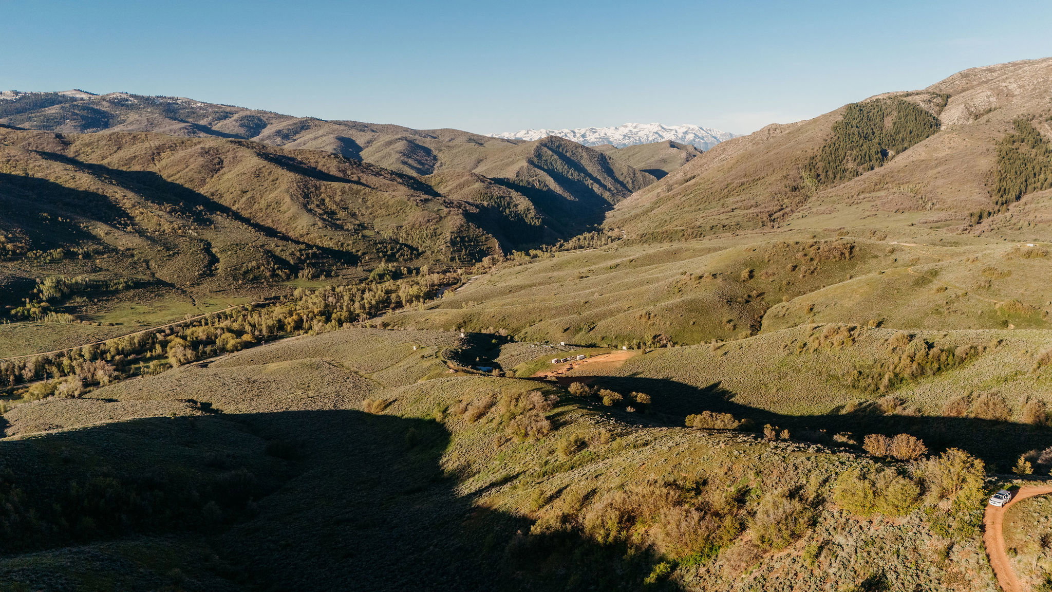 View of mountain background