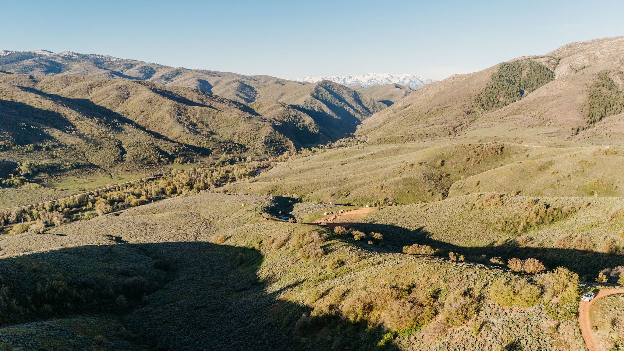View of mountain background