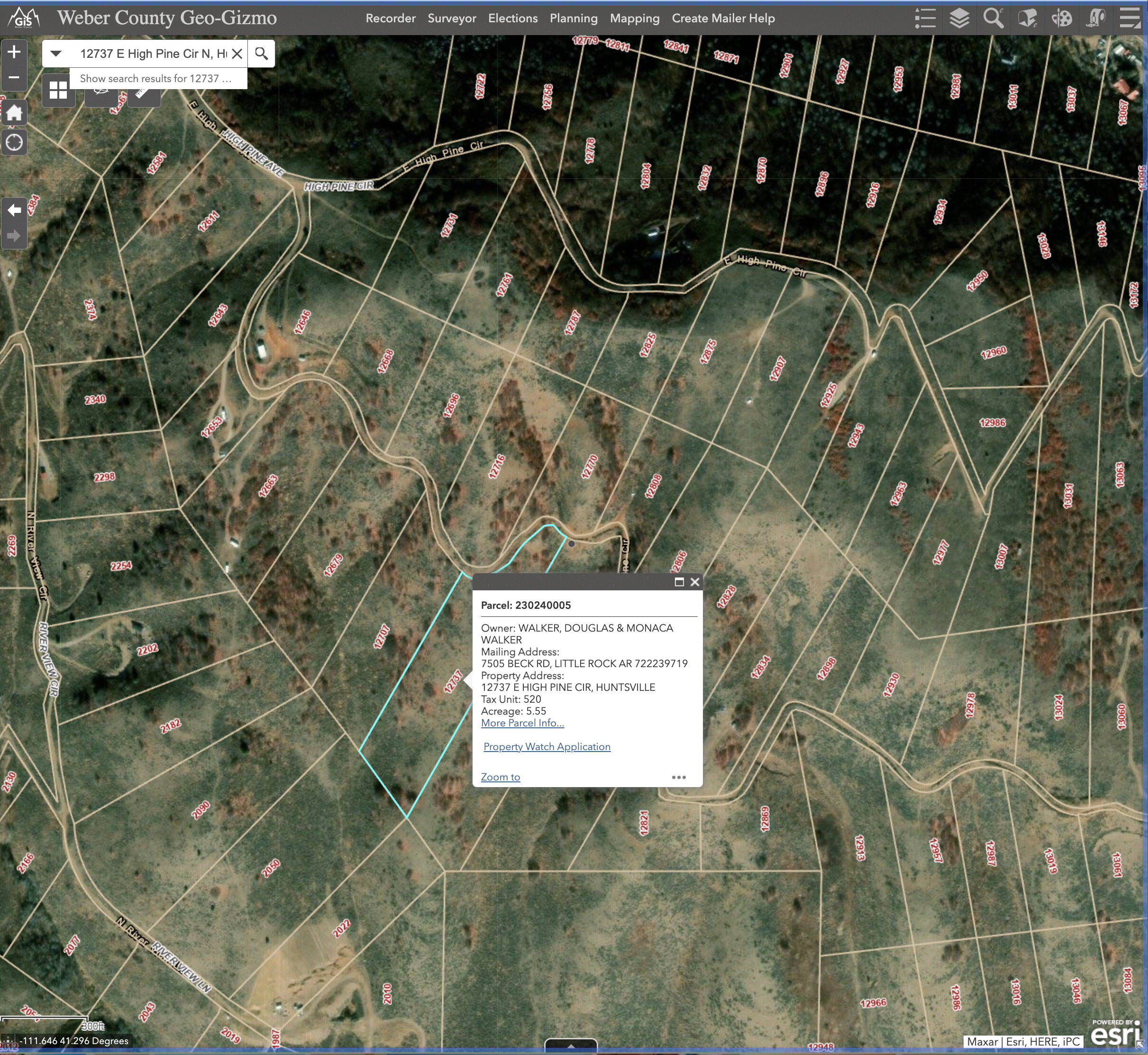 Map of property location