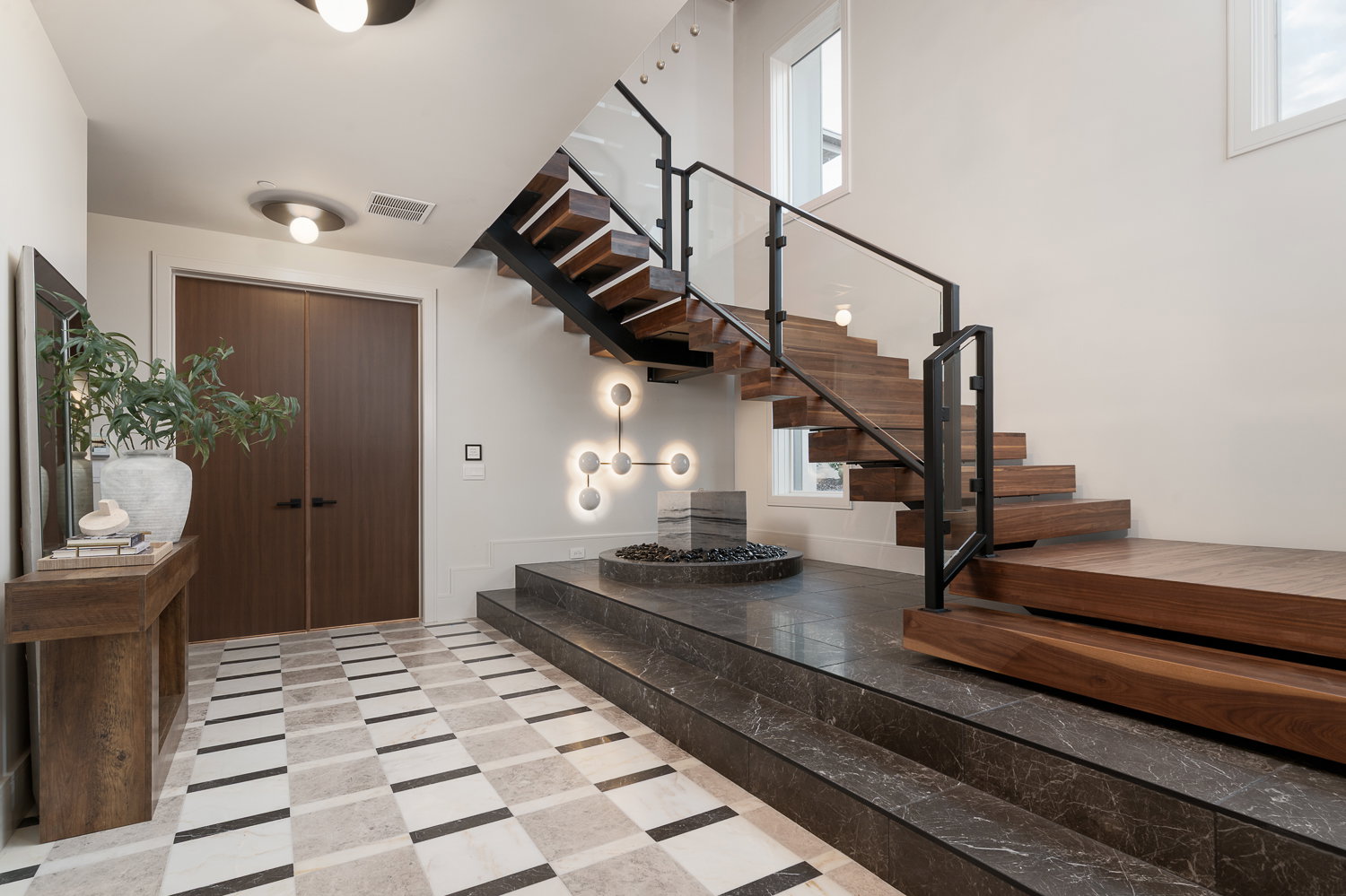 Foyer with stairway