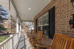 View of wooden porch