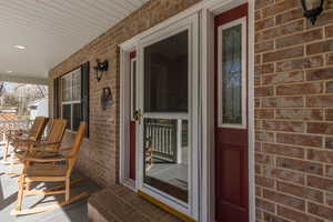 View of wooden porch