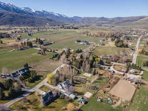 View of property location with rural landscape and mountains