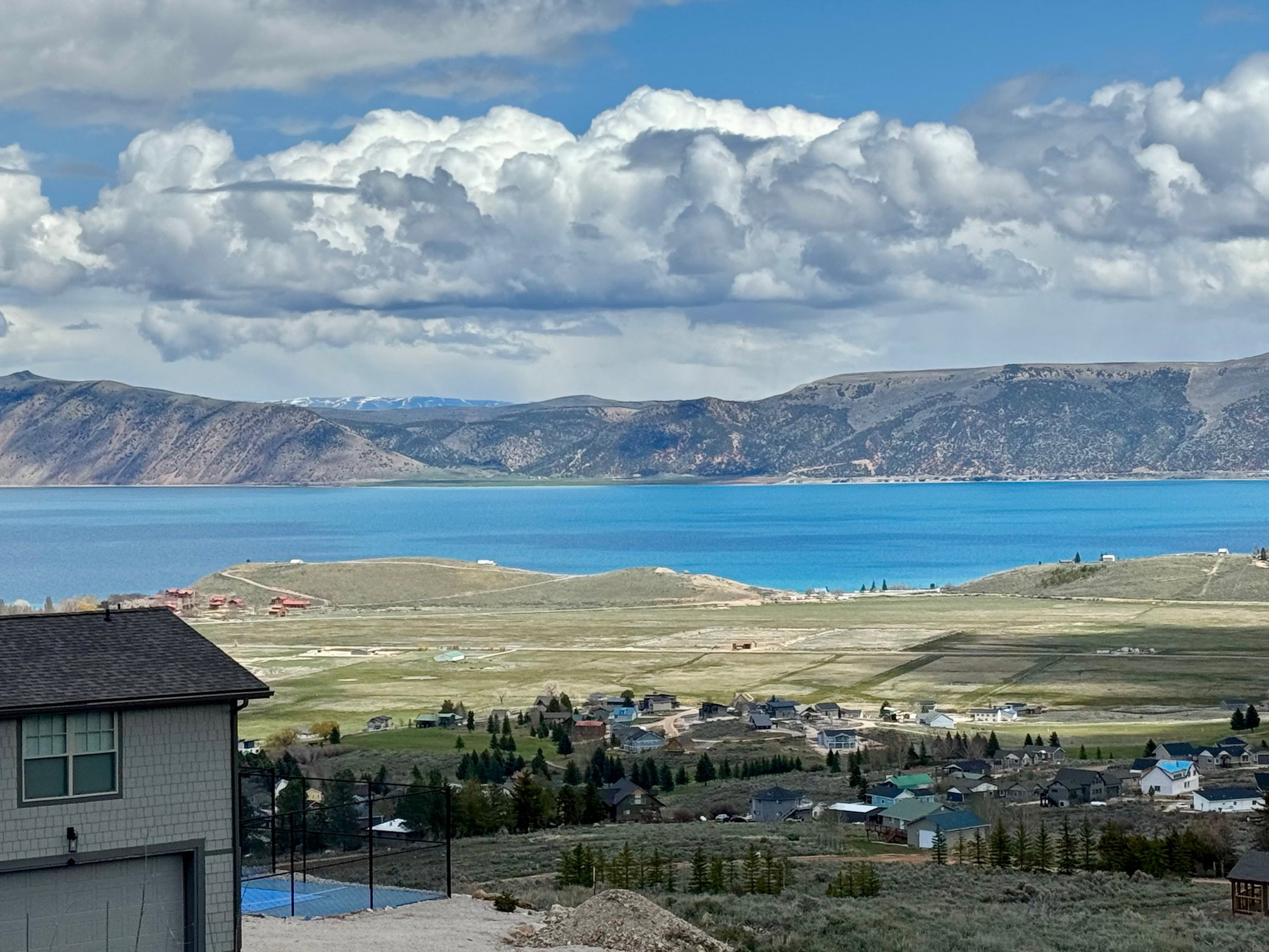 Water view with a mountain backdrop