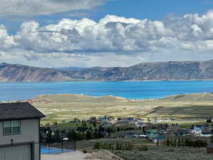 Water view with a mountain backdrop