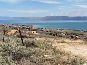 Water view featuring a mountain backdrop