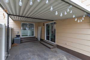 View of patio / terrace featuring entry steps