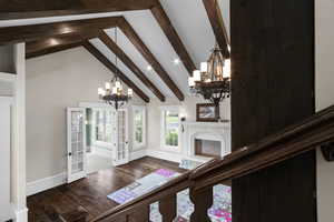 Looking into Living Room from stairs