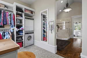 Master Closet with Stackable W/D hookups