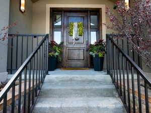 Doorway to property