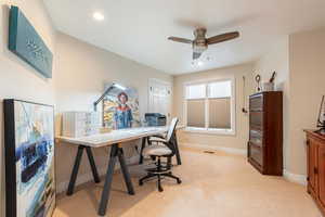 Bedroom 3 currently being used as an office area