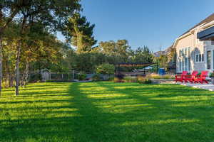 View of yard featuring a patio area