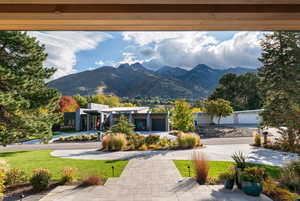 View of mountain background