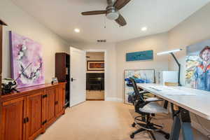 Bedroom 3 currenlty being used as an office area