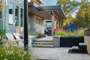 View of patio / terrace with area for grilling