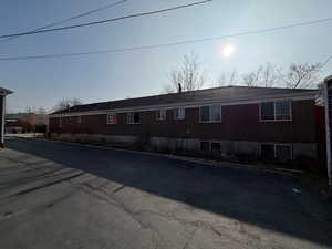 View of front of property with brick siding