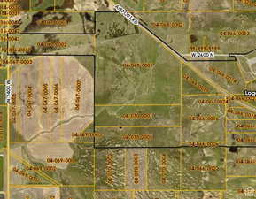 Map of property location with property boundaries highlighted. Parcel 04-070-0001