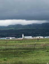 View of the airport from the property