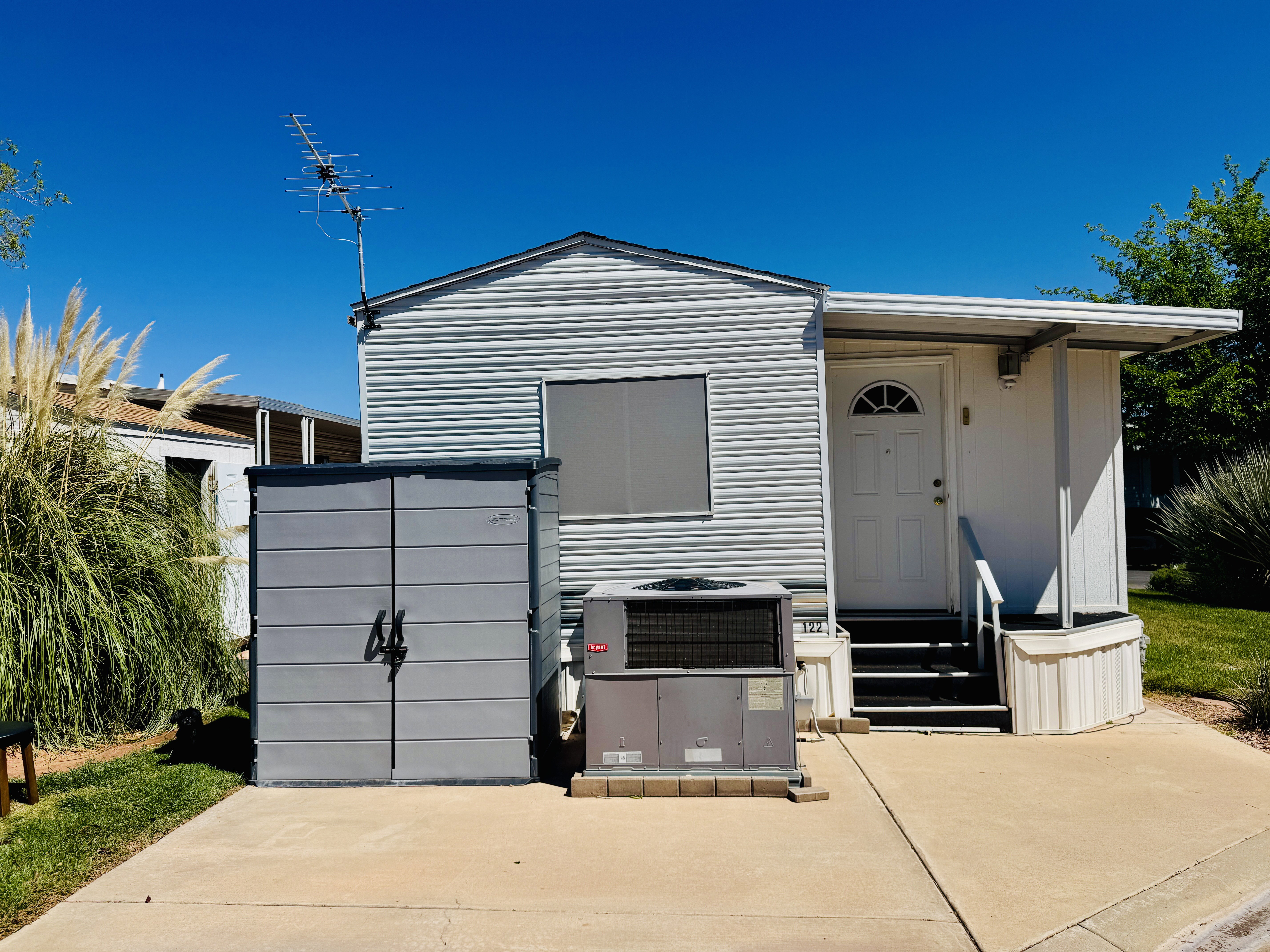 View of outbuilding