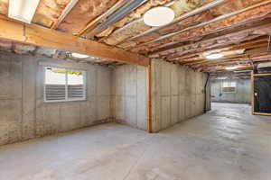 Basement featuring healthy amount of natural light