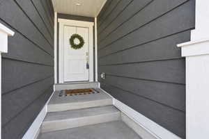 View of exterior entry