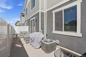 Back patio. Room for a grill and fun time!