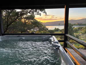 Water view featuring a mountain backdrop