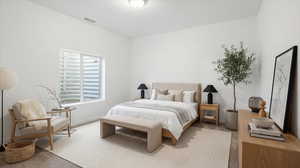 Bedroom featuring baseboards