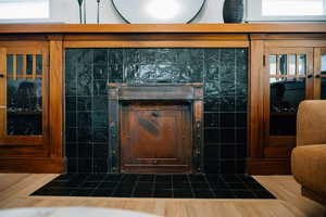 Original wood cabinetry