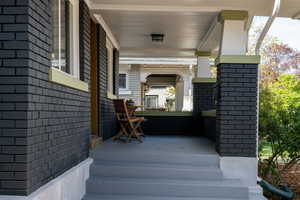 Inviting front porch