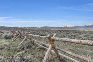 Mountain view with rural landscape