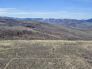 View of mountain background with rural landscape