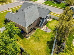 View of subject property back yard