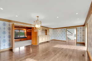 French door opening to formal office