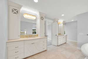 Private his/her bathroom vanities