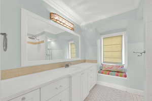 Upstairs hall bathroom 1