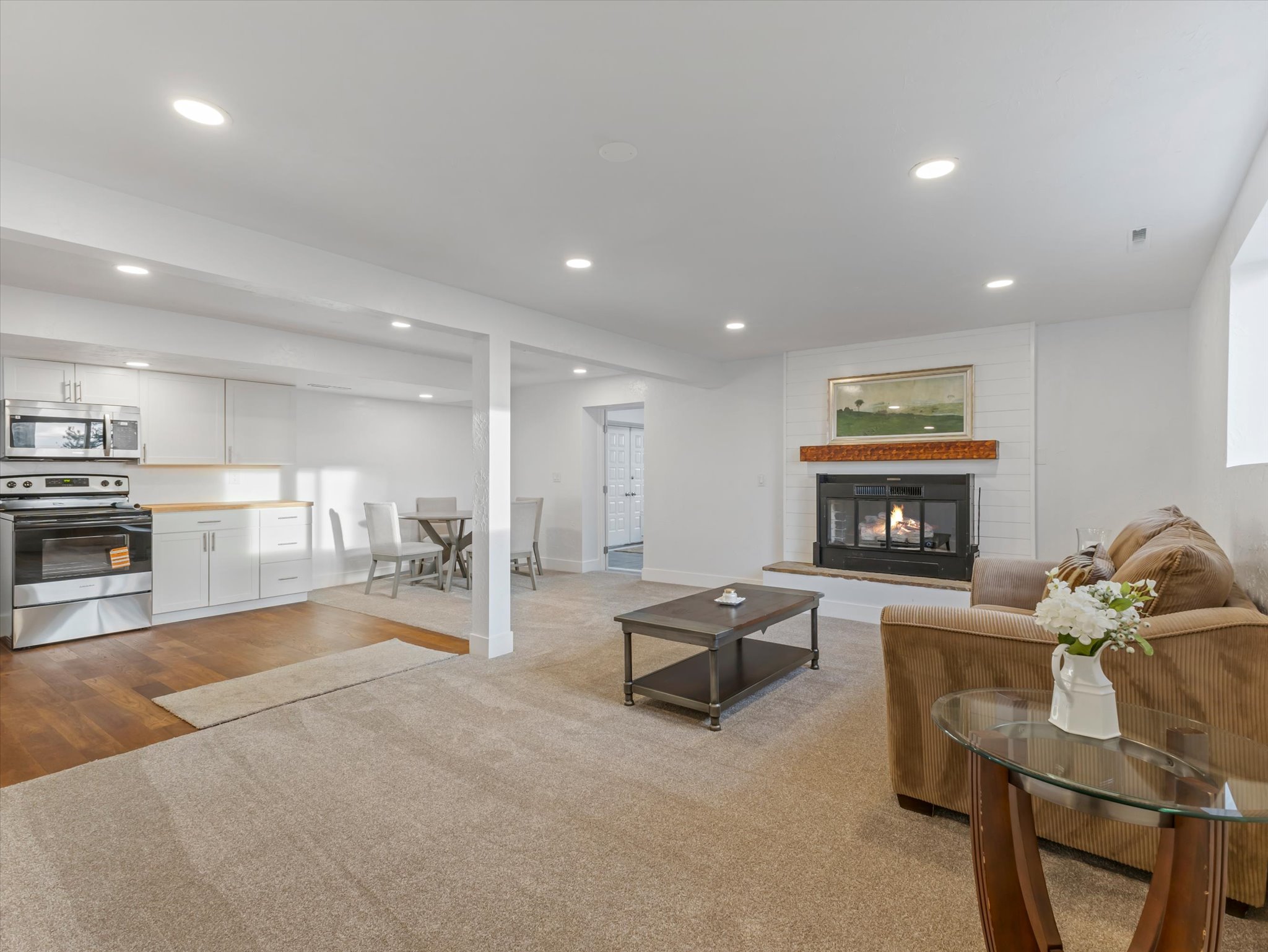 Basement Kitchen and living room