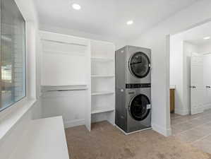 Upstairs Master Walk in closet with laundry