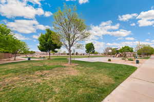 View of property's community featuring community basketball court and a patio