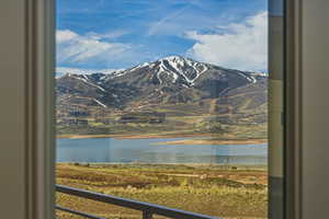 Water view with a mountain backdrop