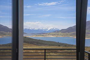 Water view with mountains